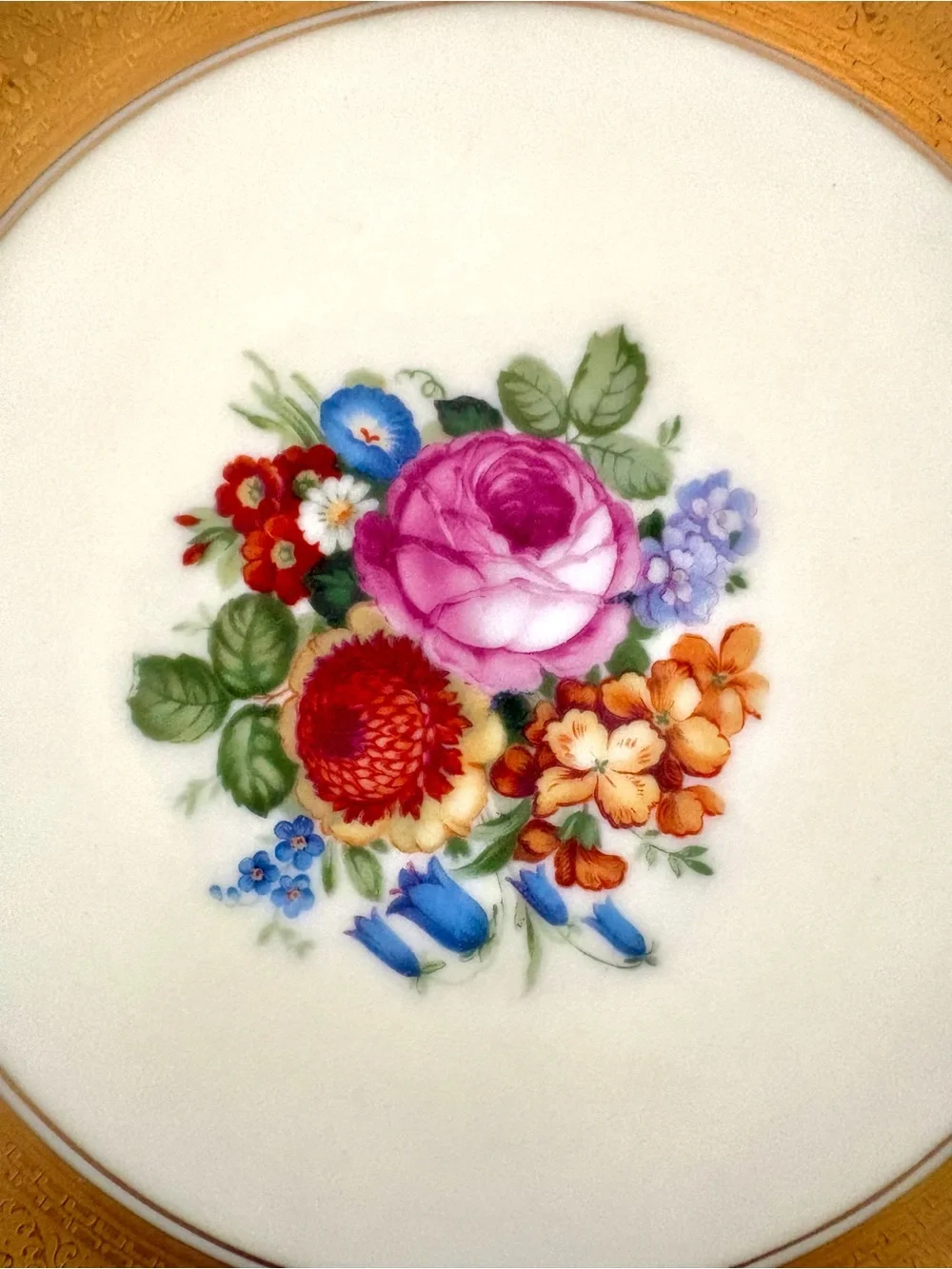 Vintage Thomas Bavaria Gold & Green Stunning Plate